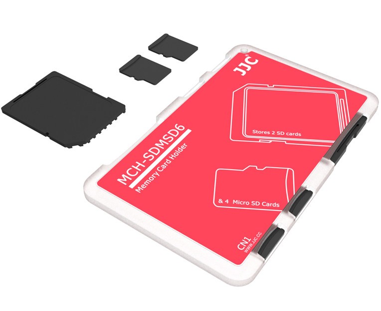 Компактный защитный футляр для флеш карт (2x SD и 4x MicroSD)