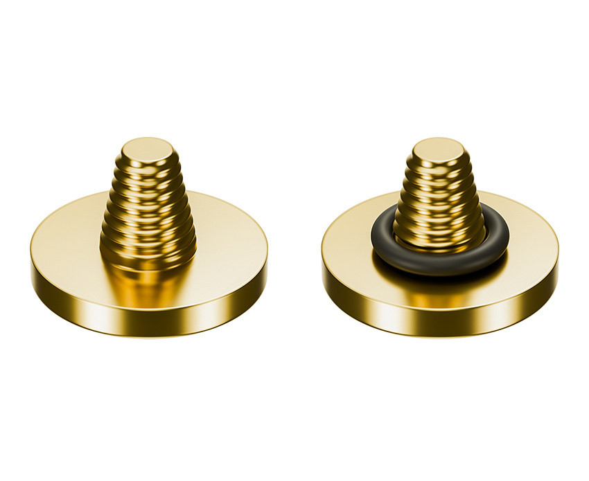 Мягкая спусковая кнопка резьбовая (China) красная