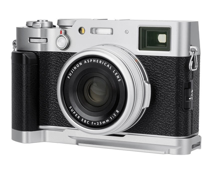 L-образная рукоятка для Fujifilm X100V / X100F (серебристая)