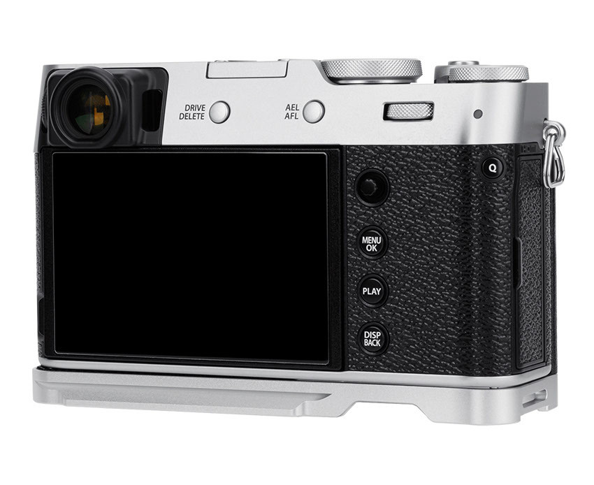 L-образная рукоятка для Fujifilm X100V / X100F (серебристая)