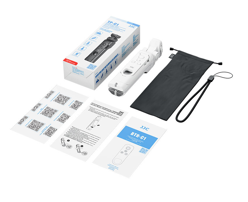 Штатив-монопод с беспроводным пультом JJC TP-C1 (аналог Canon HG-100TBR) белый цвет