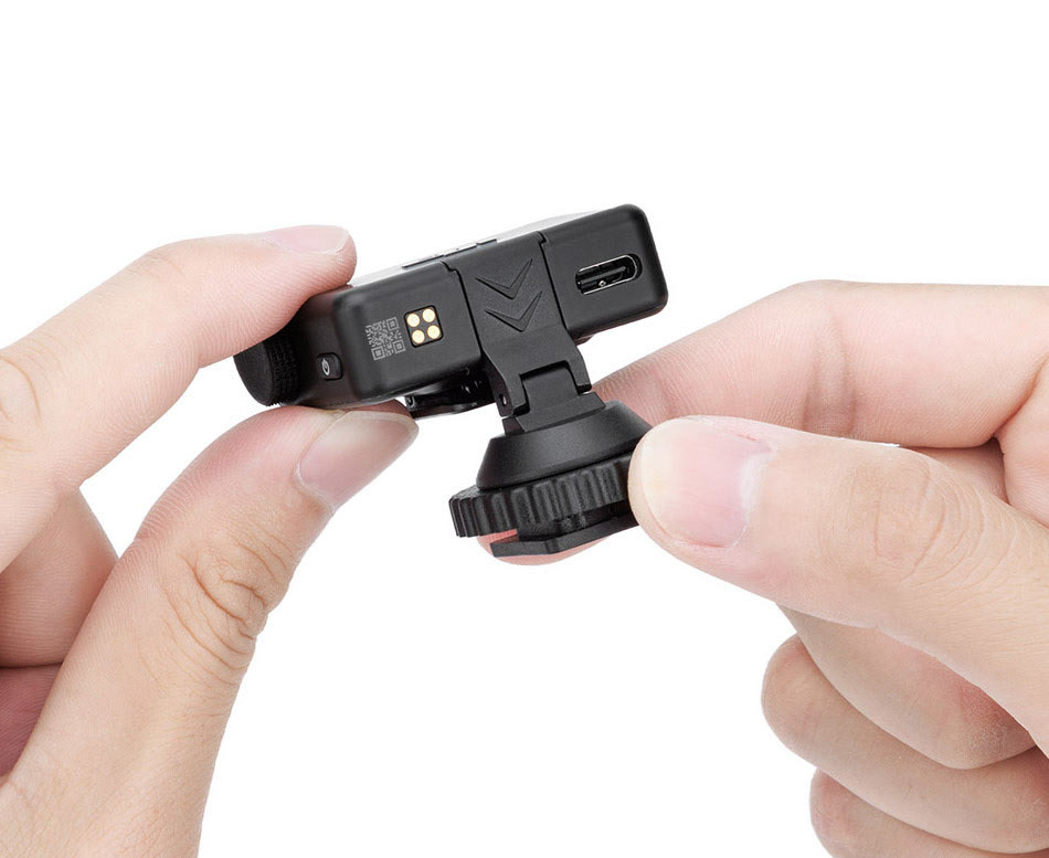 Адаптер для установки ресивера DJI Mic Mini в горячий башмак камеры и штативы 1/4-20