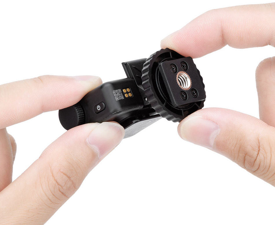 Адаптер для установки ресивера DJI Mic Mini в горячий башмак камеры и штативы 1/4-20