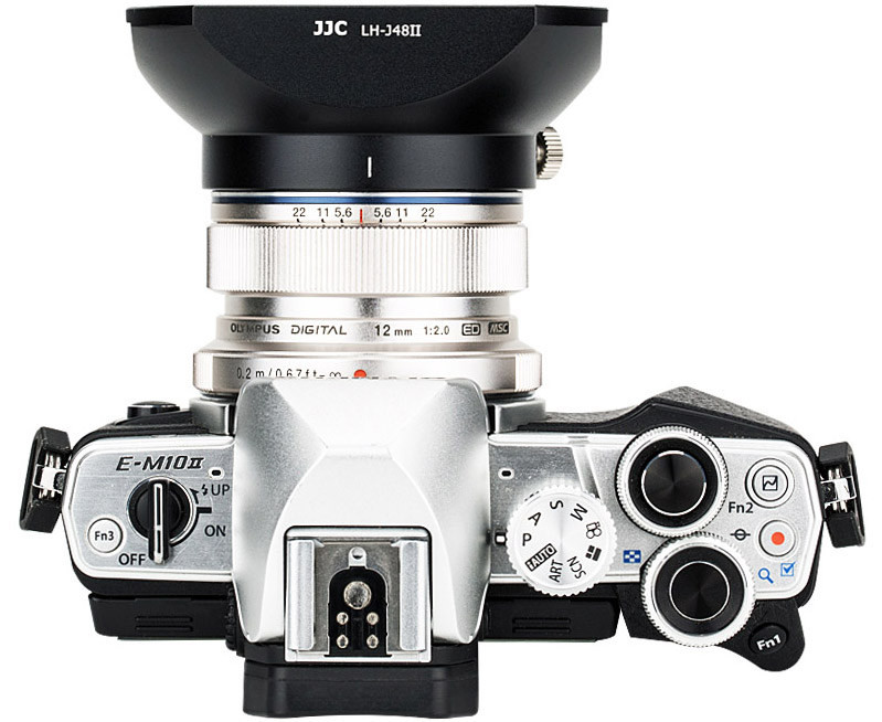 Бленда JJC LH-J48II Black (Olympus LH-48) с крышкой