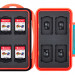 Футляр защитный для флеш карт Nintento Switch / MicroSD оранжевый