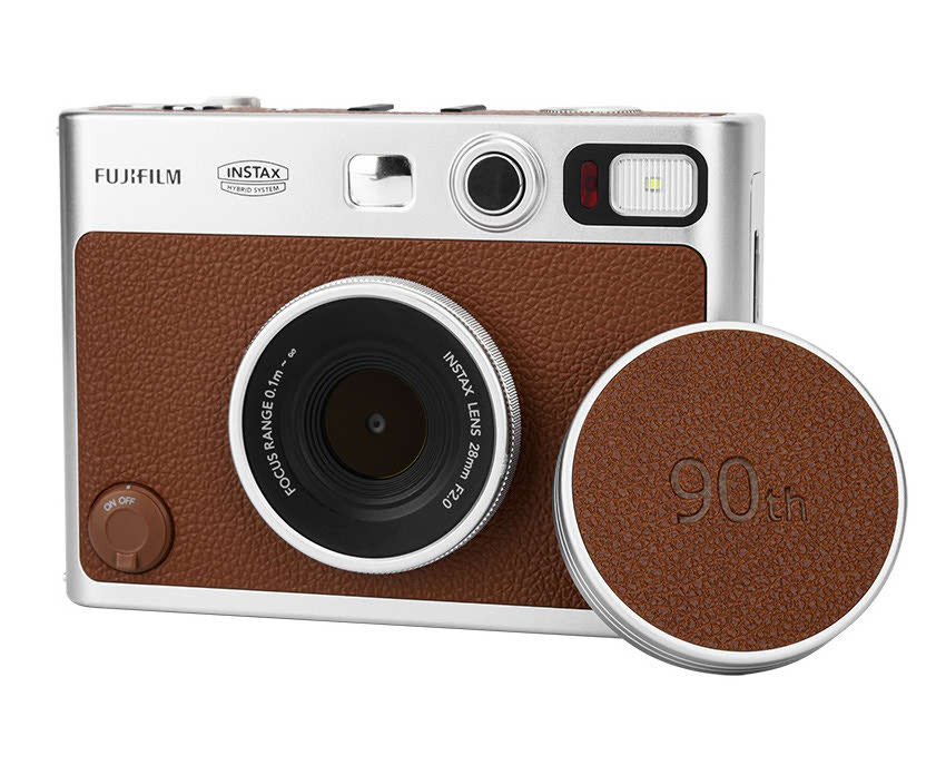 Крышка объектива Fujifilm instax mini EVO коричневая