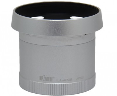 Переходное кольцо Kiwifotos с блендой для Leica X1 / Leica X2 на 49 мм.