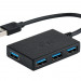 Хаб разветвитель USB 3.0 x 4 порта 5Gbps Kiwifotos KHU-A15