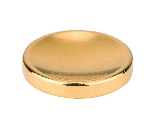Мягкая спусковая кнопка безрезьбовая (темное золото) вогнутая