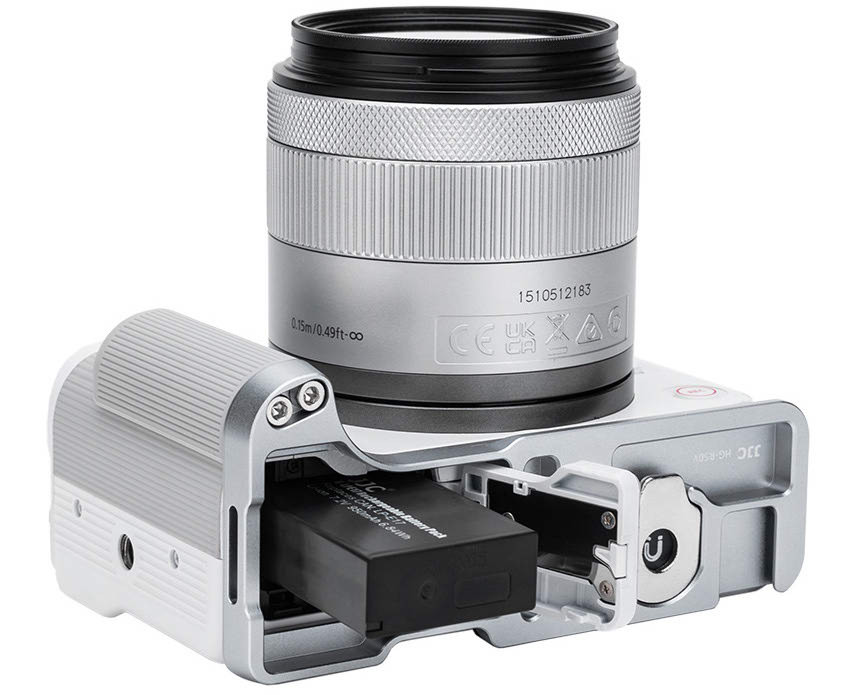 L-образная рукоятка для Canon EOS R50 V (серебристая)