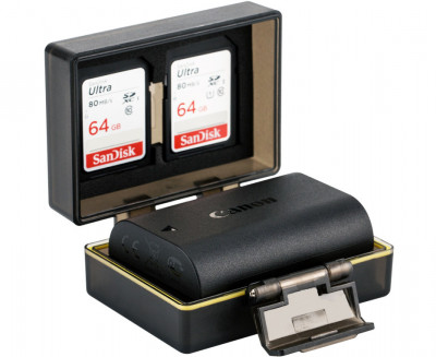 Бокс для аккумулятора фотокамеры универсальный и карт памяти SD Card