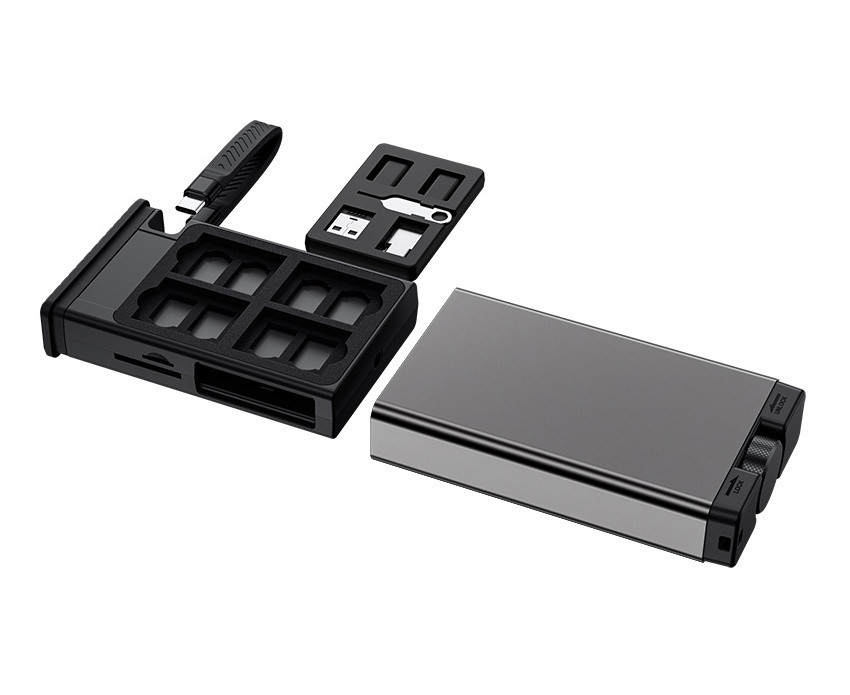 Многофункциональная станция для карт памяти (серый цвет)