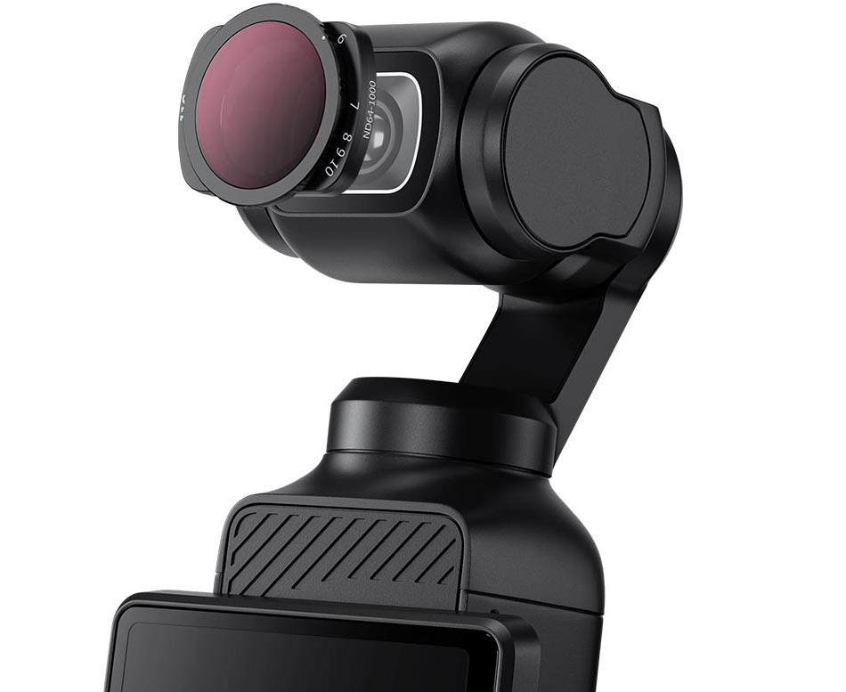 Четыре светофильтра для DJI Osmo Pocket 3 (CPL, NDV2-32, NDV64-1000, Black Mist 1/4)