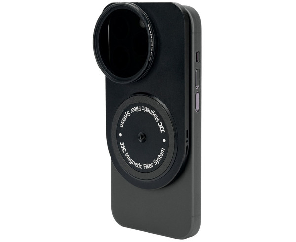 Система установки светофильтров 49 мм на iPhone 13 Pro Max с чехлом и блендой