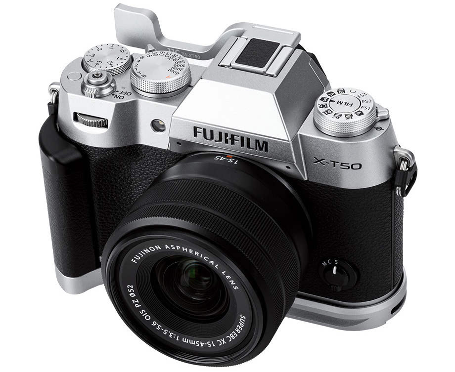 Дополнительный хват для Fujifilm X-T50 (серебристый цвет)