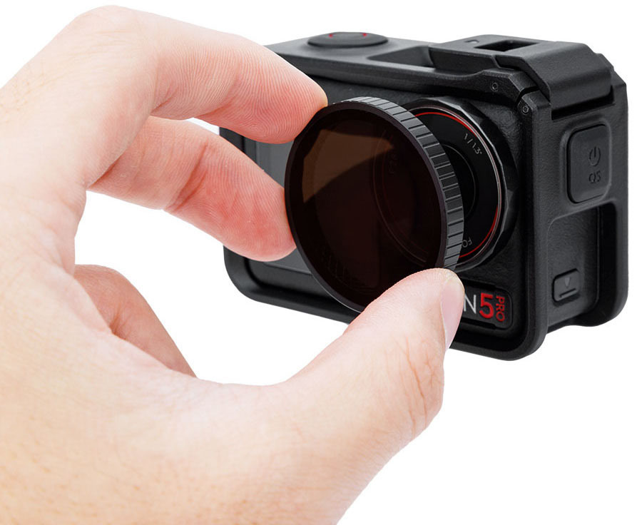 Комплект светофильтров для DJI Osmo Action 5 Pro / Action 4 / Action 3 (ND8PL, ND16PL, ND32PL, ND64PL)