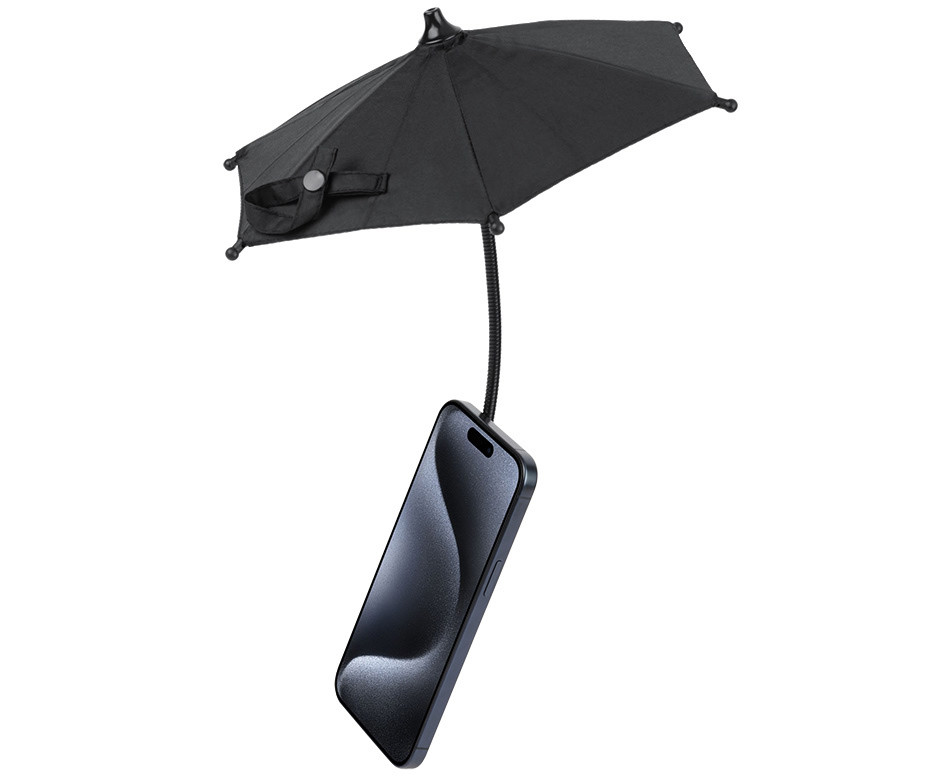 MagSafe зонтик для смартфона (диаметр 25 см), чёрный цвет