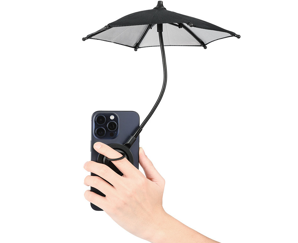 MagSafe зонтик для смартфона (диаметр 25 см), чёрный цвет
