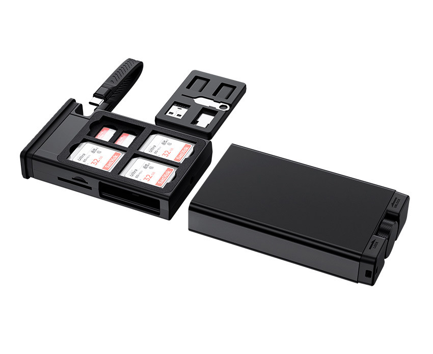 Многофункциональная станция для карт памяти (чёрный цвет)