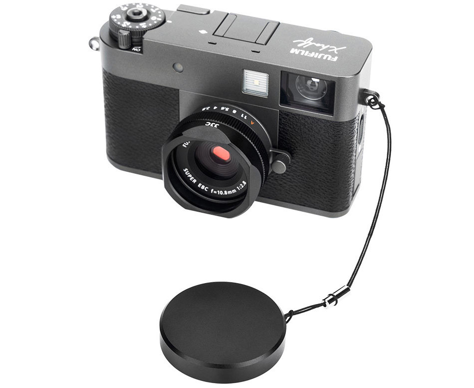 Бленда квадратная с крышкой для Fujifilm X Half (чёрный цвет)