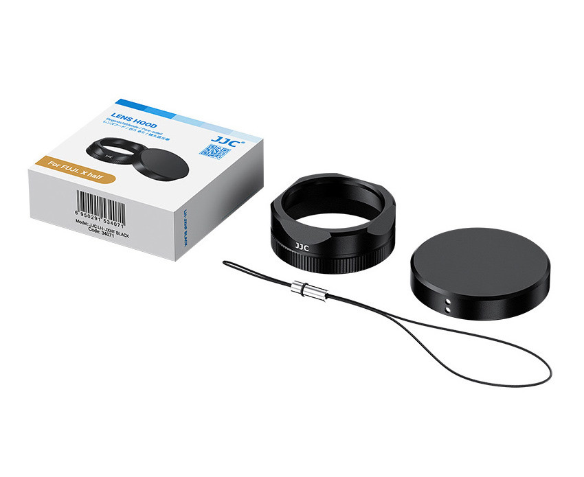 Бленда квадратная с крышкой для Fujifilm X Half (чёрный цвет)