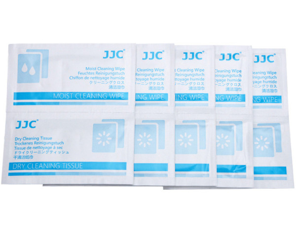 Чистящие салфетки для оптических поверхностей (5 сухих + 5 влажных)