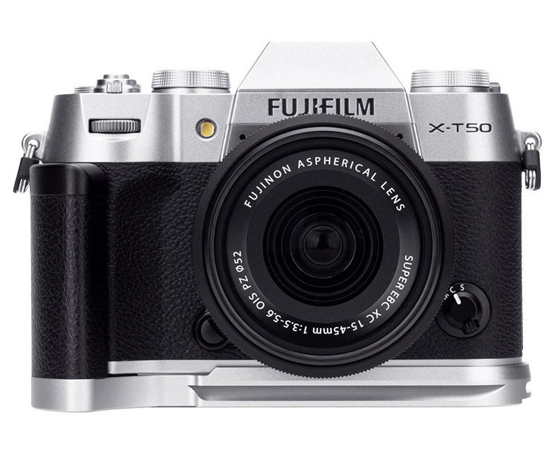 L-образная рукоятка для Fujifilm X-T50 (серебристая)