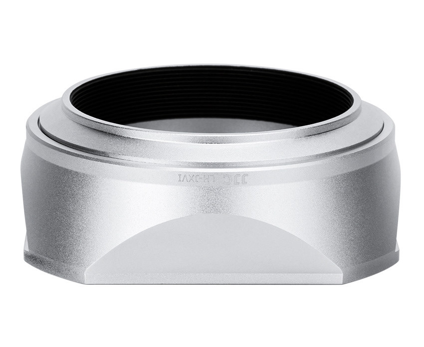 Квадратная бленда для Fujifilm X100VI / X100V / X100F с адаптером на 49 мм (серебристая)