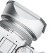 Квадратная бленда для Fujifilm X100VI / X100V / X100F с адаптером на 49 мм (серебристая)