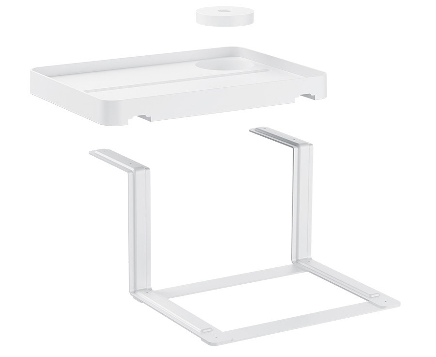 Полка прикроватная для смартфонов и планшетов с подстаканником (Z-крепление, нагрузка 3 кг)