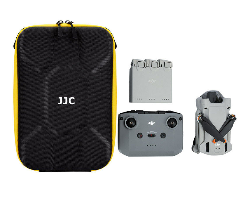 Жёсткий кофр для камеры и двух объективов (жёлтая молния)