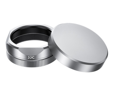 Бленда квадратная с крышкой для Fujifilm X Half (серебристый цвет)