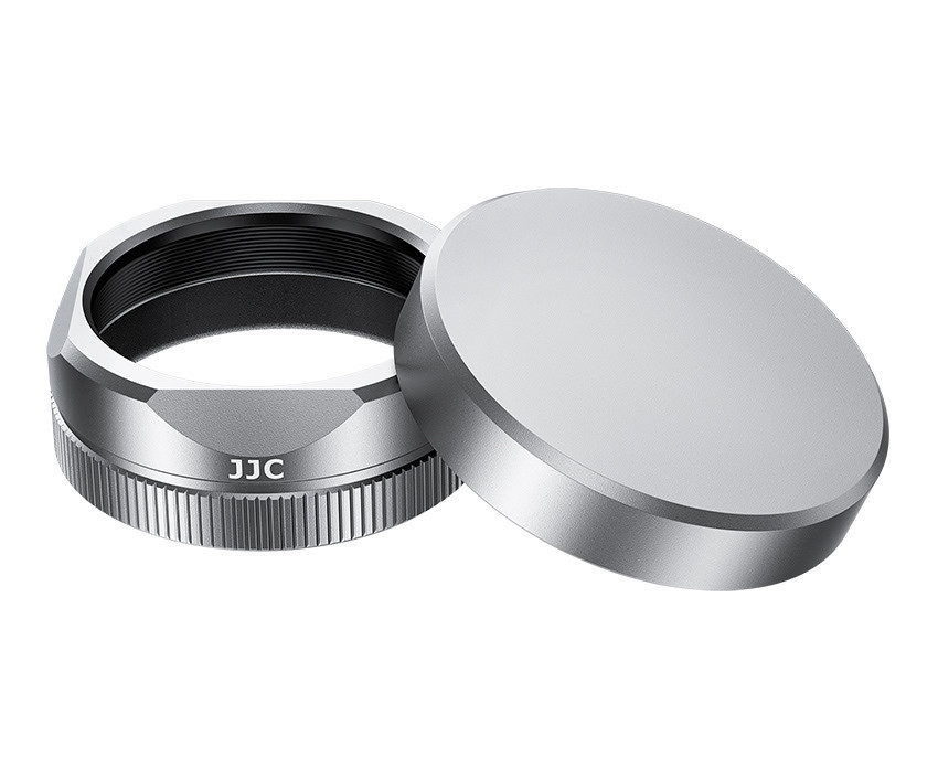 Бленда квадратная с крышкой для Fujifilm X Half (серебристый цвет)