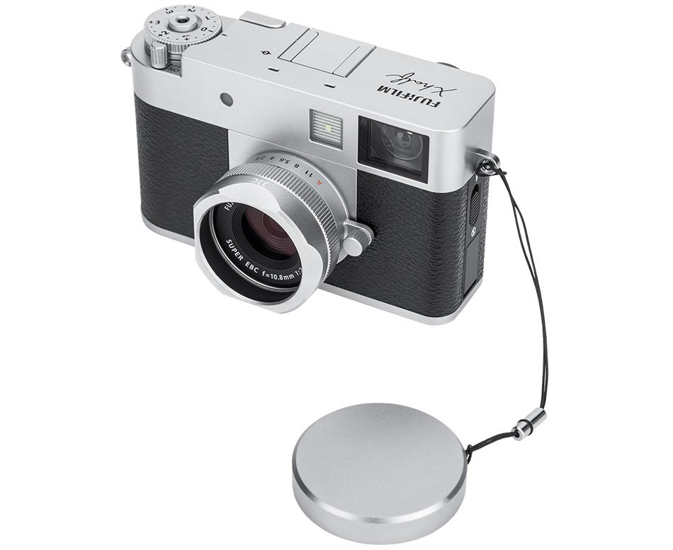 Бленда квадратная с крышкой для Fujifilm X Half (серебристый цвет)