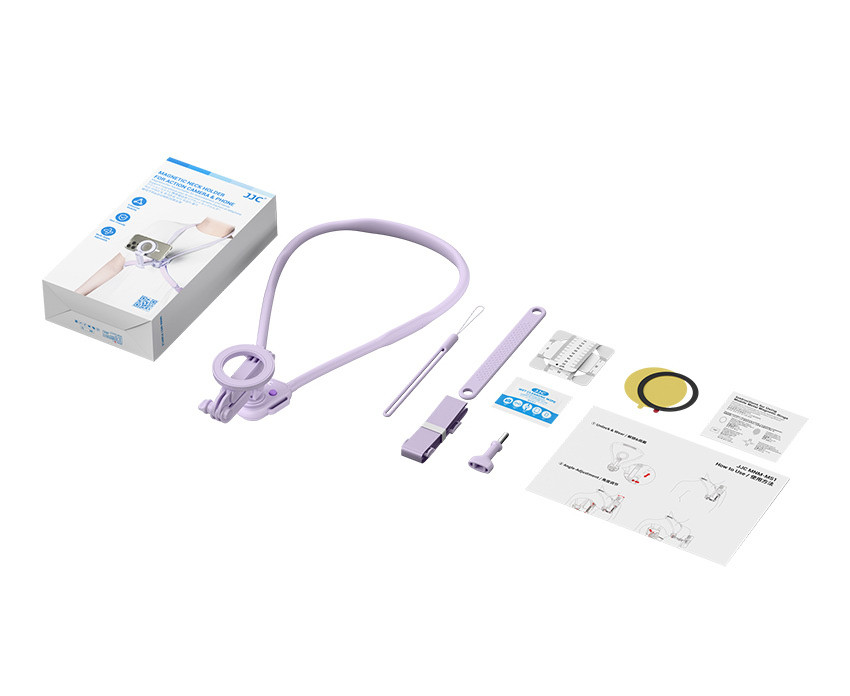 MagSafe нагрудное крепление для смартфона и экшн камеры (фиолетовый цвет)