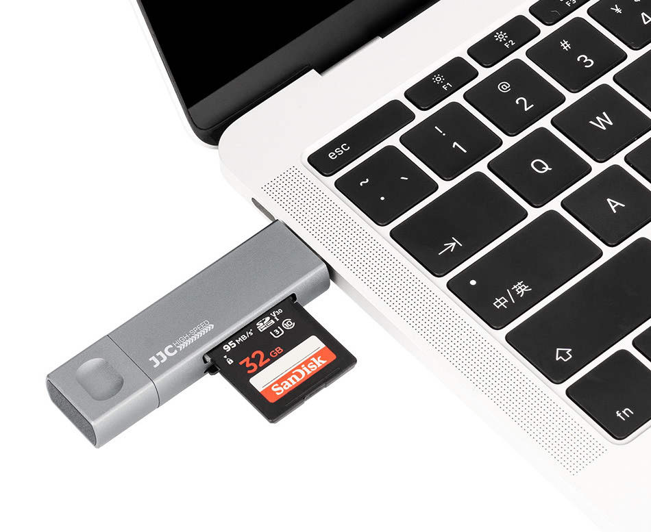 Картридер USB 3.0 / Type-C / MicroUSB OTG для SD и MicroSD карт памяти до 1 Тб (серый)