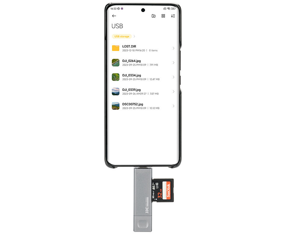 Картридер USB 3.0 / Type-C / MicroUSB OTG для SD и MicroSD карт памяти до 1 Тб (серый)