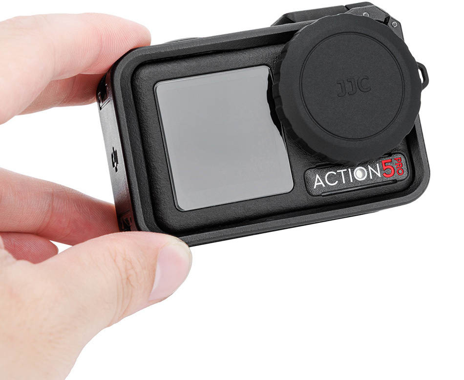 Силиконовая защитная крышка объектива DJI Osmo Action 5 Pro / 4 / 3 с держателем