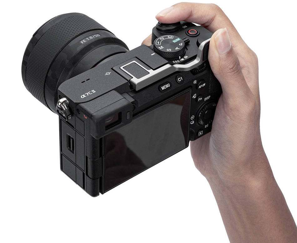 Дополнительный хват для Sony a7C II / a7C R (серебристый)