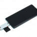 Картридер USB 3.0 / Type-C / MicroUSB OTG для SD и MicroSD карт памяти (светло-голубой)