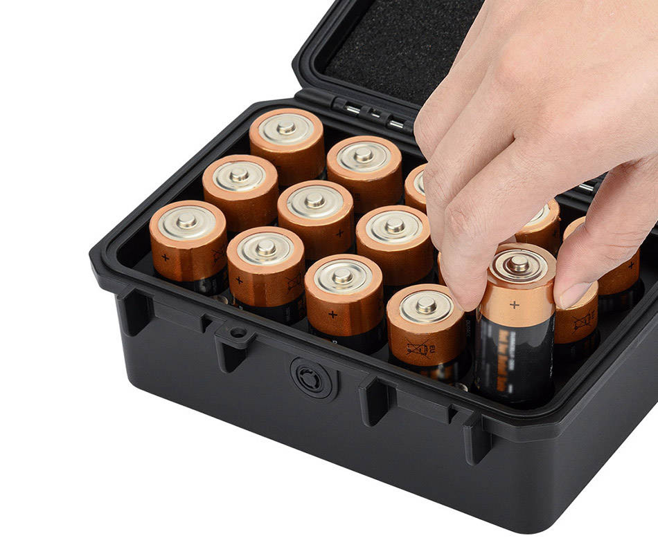 Защитный бокс на пятнадцать батареек LR14 (C)