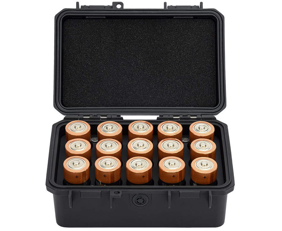 Защитный бокс на пятнадцать батареек LR14 (C)