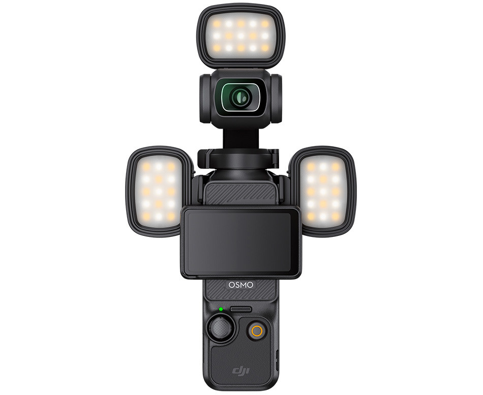 Мини LED свет для DJI Osmo Pocket 3 (три LED панели)