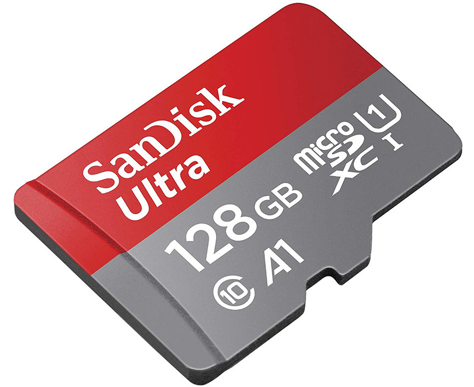 Карта памяти microSDXC UHS-I Sandisk Ultra 128 Гб, 120 МБ/с, Class 10