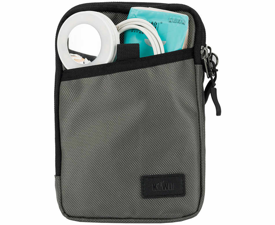 Сумка-чехол для смартфона и пауэрбанка (серебристый цвет)