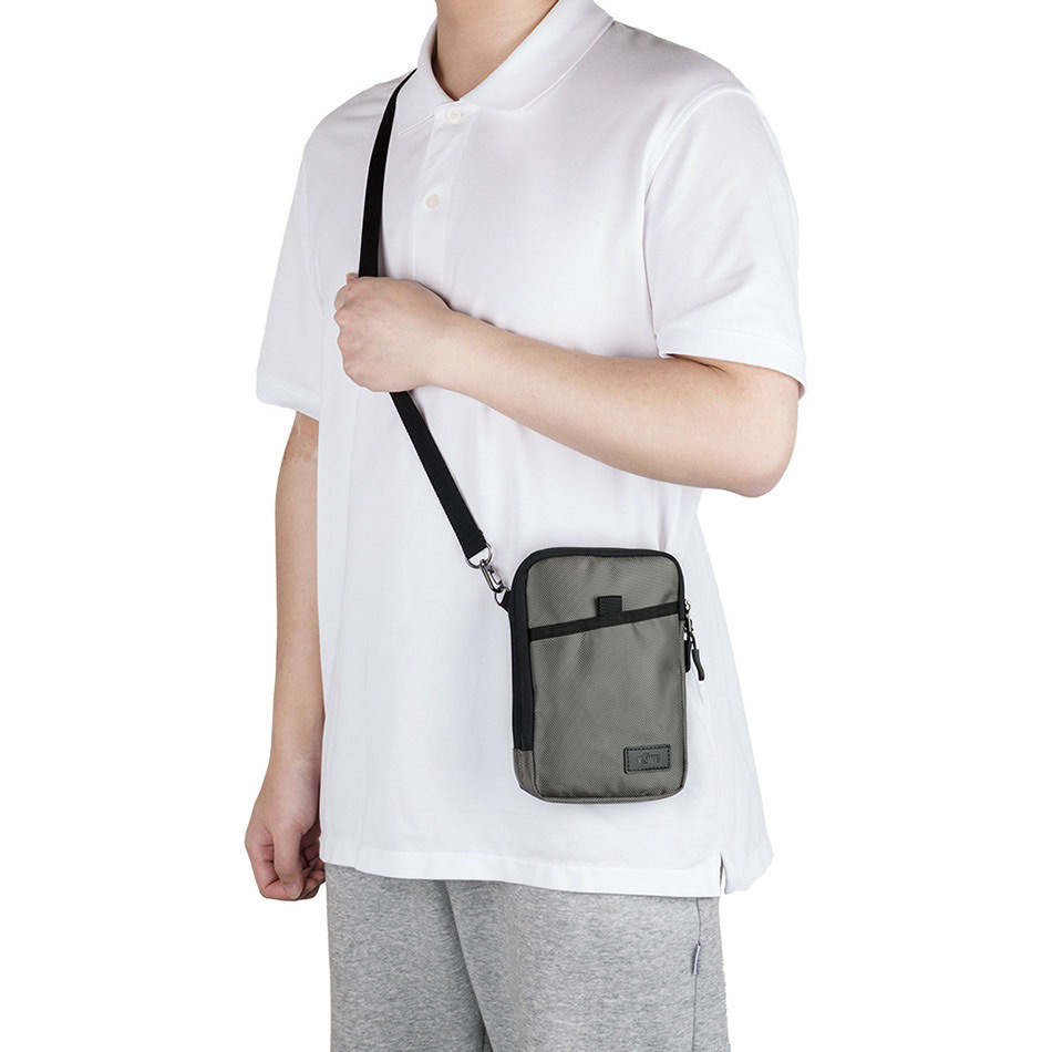 Сумка-чехол для смартфона и пауэрбанка (серебристый цвет)