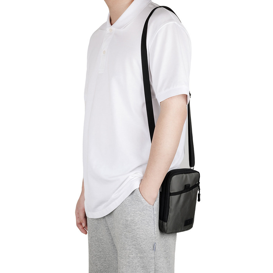 Сумка-чехол для смартфона и пауэрбанка (серебристый цвет)