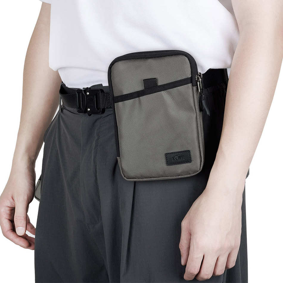 Сумка-чехол для смартфона и пауэрбанка (серебристый цвет)