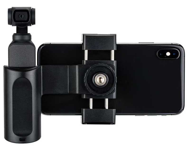 Крепление держатель DJI OSMO Pocket и смартфона в штатив