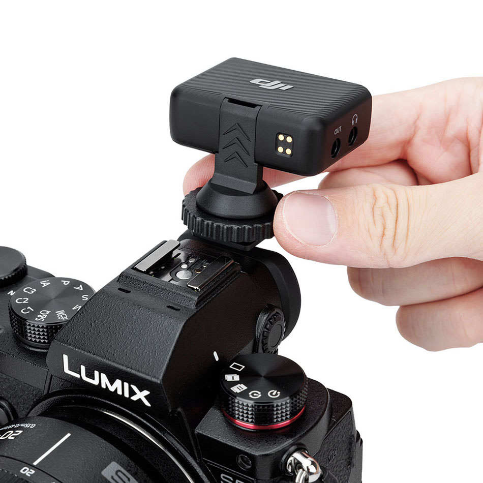 Адаптер для установки ресивера DJI Mic в горячий башмак камеры и штативы 1/4-20